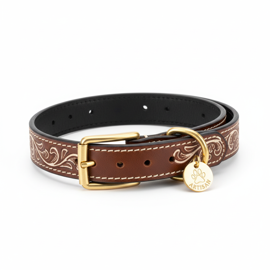 Collier pour Chien en Cuir Premium