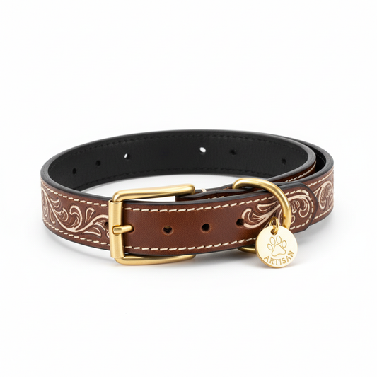 Collier pour Chien en Cuir Premium