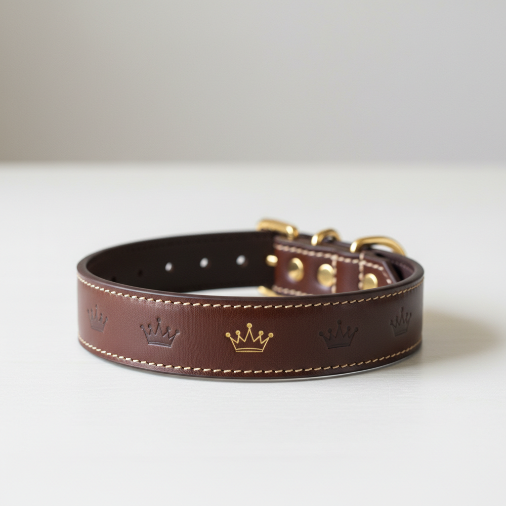 Collier pour Chien en Cuir - Royaume Chien